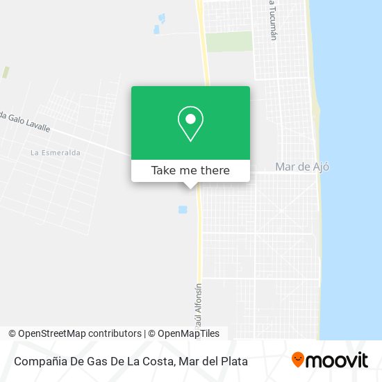 Compañia De Gas De La Costa map