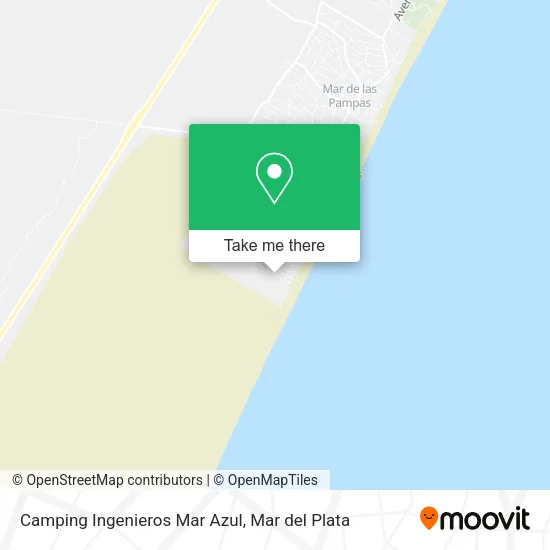 Mapa de Camping Ingenieros Mar Azul