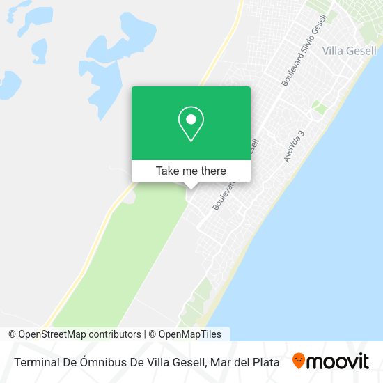 Terminal De Ómnibus De Villa Gesell map