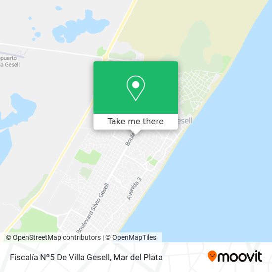 Mapa de Fiscalía Nº5 De Villa Gesell