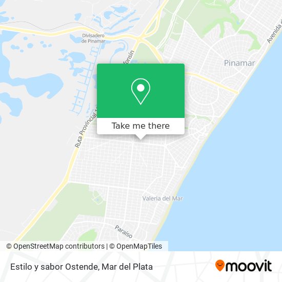 Estilo y sabor Ostende map