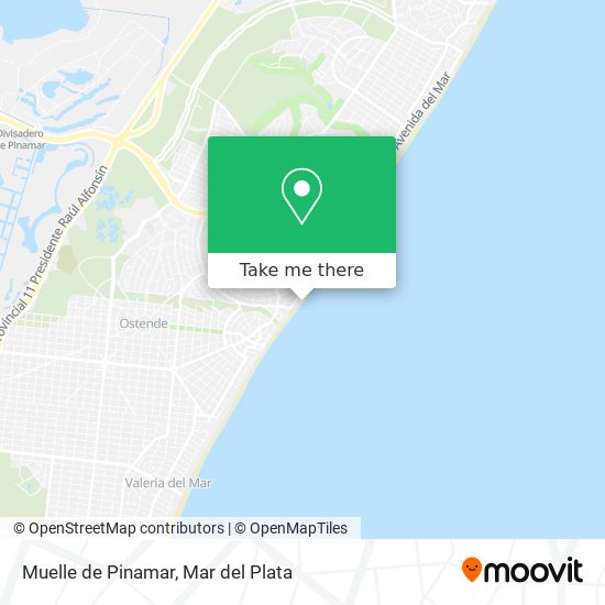 Muelle de Pinamar map