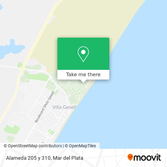 Alameda 205 y 310 map