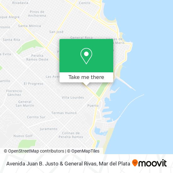 Avenida Juan B. Justo & General Rivas map