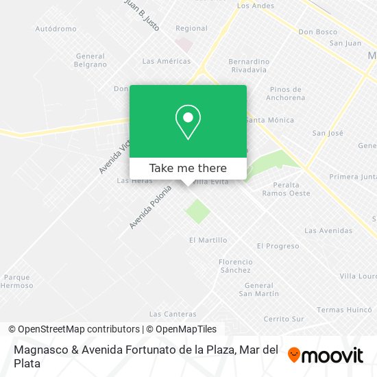 Magnasco & Avenida Fortunato de la Plaza map