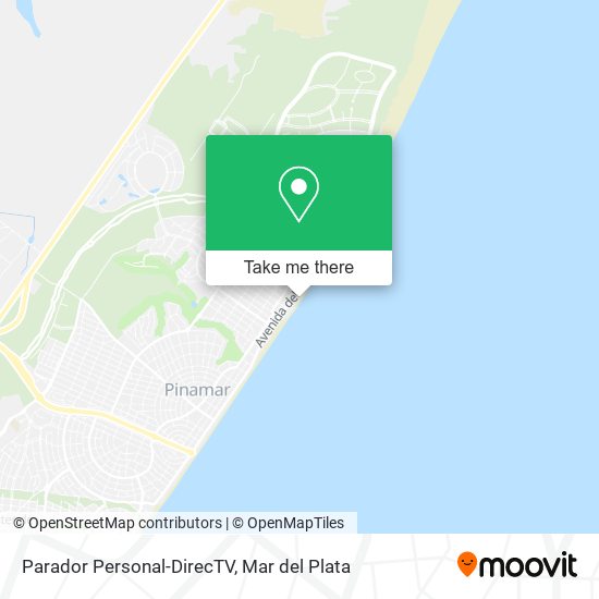 Parador Personal-DirecTV map