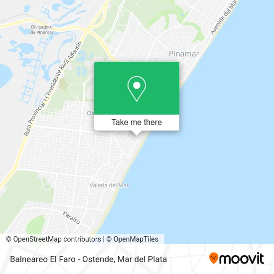Balneareo El Faro - Ostende map