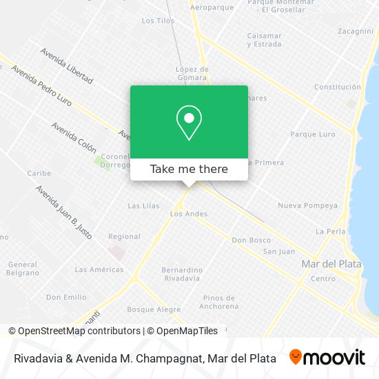 Mapa de Rivadavia & Avenida M. Champagnat