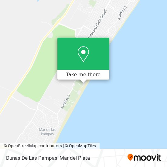 Mapa de Dunas De Las Pampas