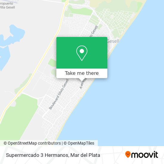Supermercado 3 Hermanos map
