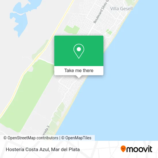Hostería Costa Azul map