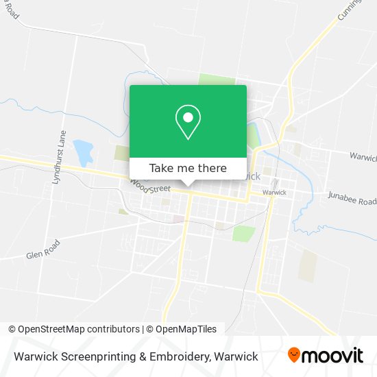 Warwick Screenprinting & Embroidery map
