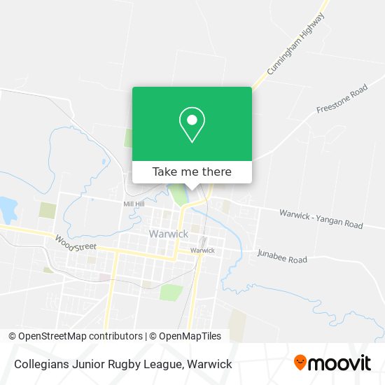 Collegians Junior Rugby League map