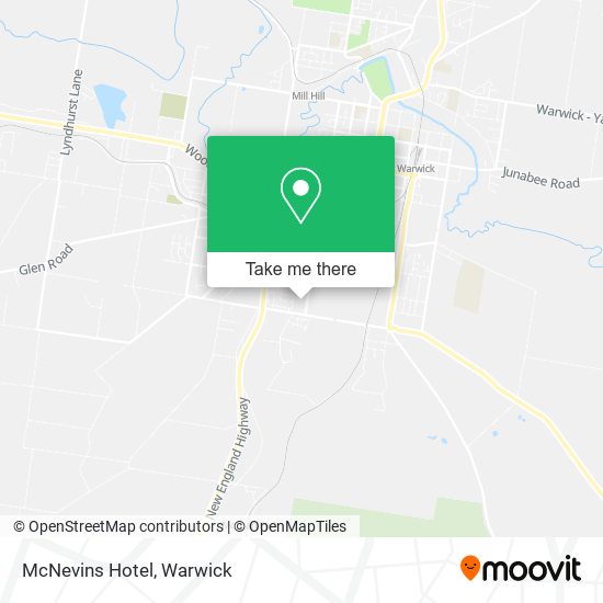 McNevins Hotel map