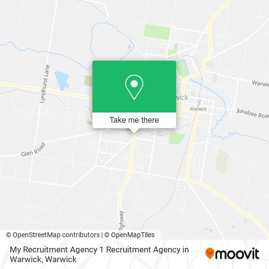 My Recruitment Agency 1 Recruitment Agency in Warwick map