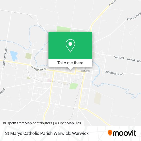 St Marys Catholic Parish Warwick map