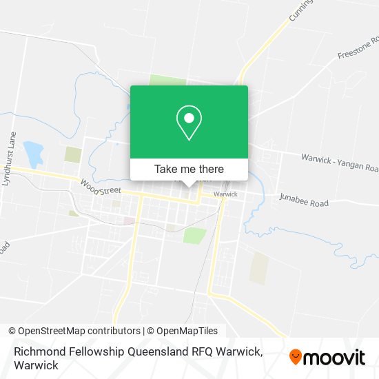 Richmond Fellowship Queensland RFQ Warwick map