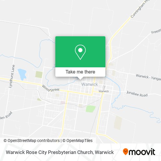 Warwick Rose City Presbyterian Church map