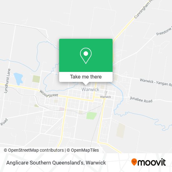 Anglicare Southern Queensland's map