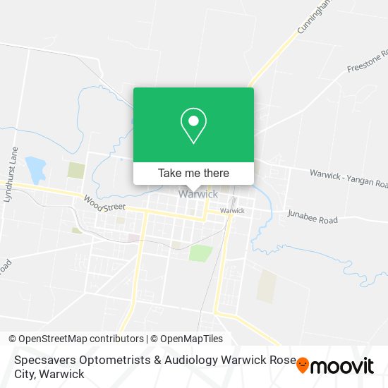 Specsavers Optometrists & Audiology Warwick Rose City map