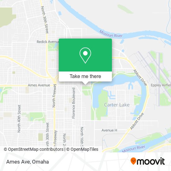 Ames Ave map