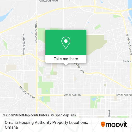Mapa de Omaha Housing Authority Property Locations