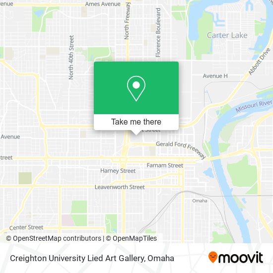 Creighton University Lied Art Gallery map