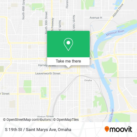 S 19th St / Saint Marys Ave map