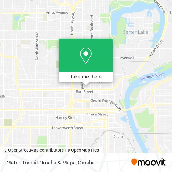 Mapa de Metro Transit Omaha & Mapa