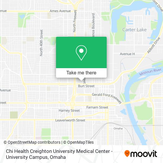 Chi Health Creighton University Medical Center - University Campus map