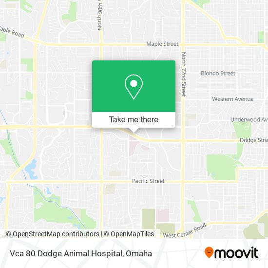 Vca 80 Dodge Animal Hospital map