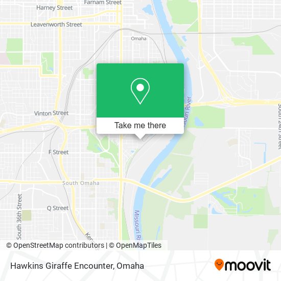 Hawkins Giraffe Encounter map