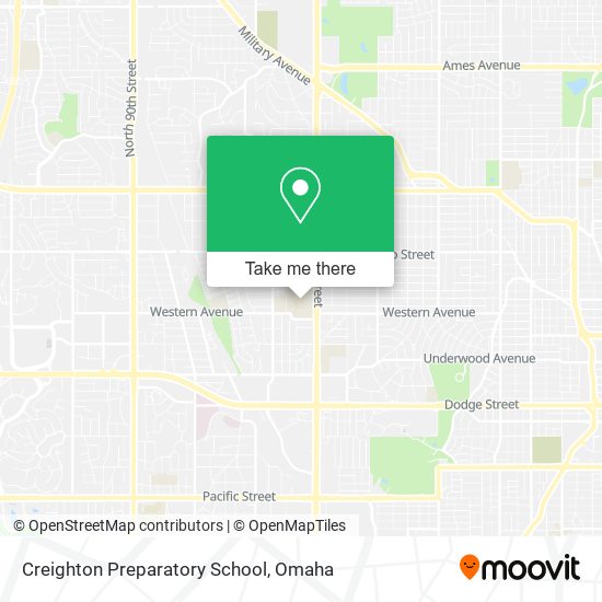 Creighton Preparatory School map