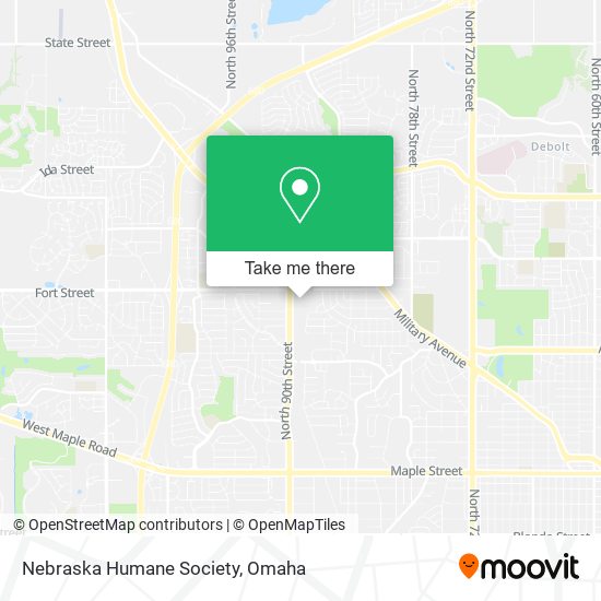 Nebraska Humane Society map