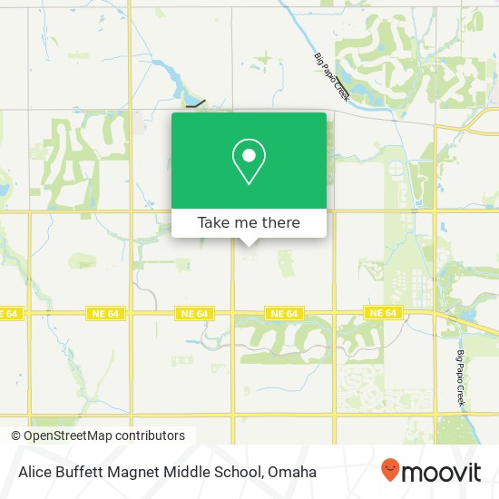 Alice Buffett Magnet Middle School map