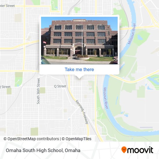 Omaha South High School map