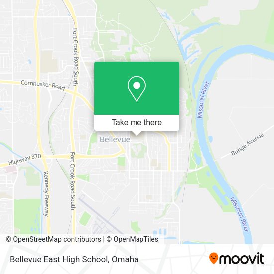 Mapa de Bellevue East High School