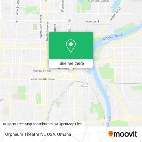 Orpheum Theatre NE USA map