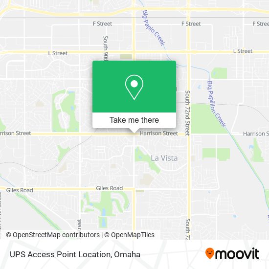 UPS Access Point Location map