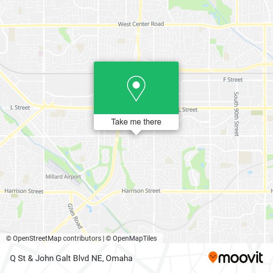 Q St & John Galt Blvd NE map