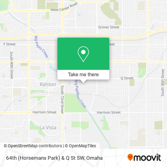 64th (Horsemans Park) & Q St SW map