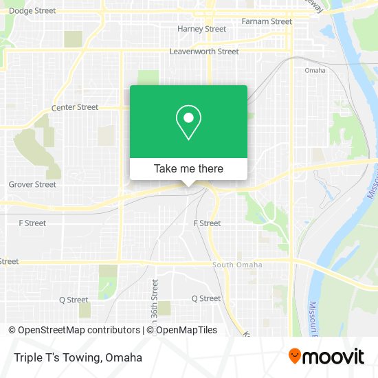 Triple T's Towing map