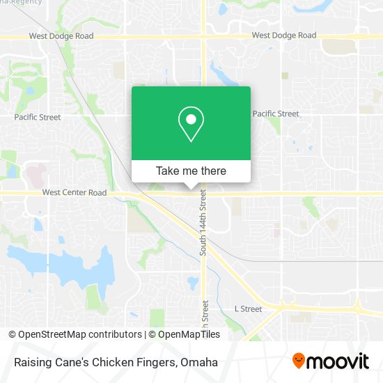 Raising Cane's Chicken Fingers map