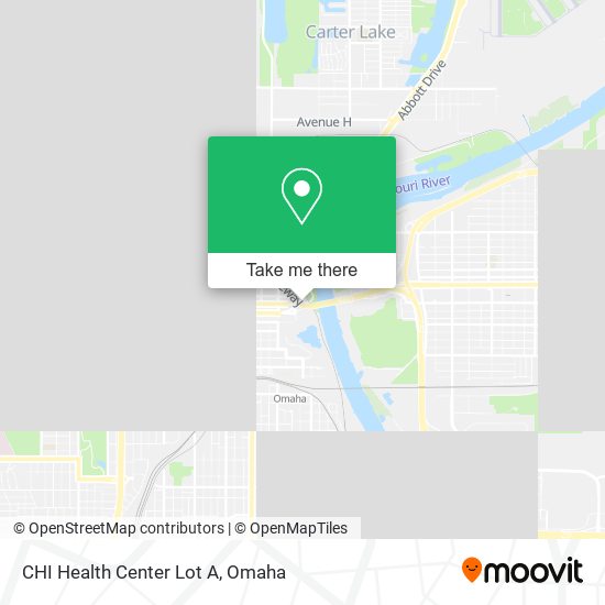 CHI Health Center Lot A map