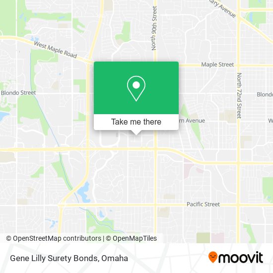 Mapa de Gene Lilly Surety Bonds