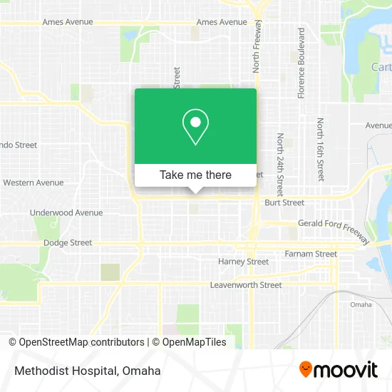 Methodist Hospital map