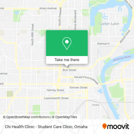 Chi Health Clinic - Student Care Clinic map