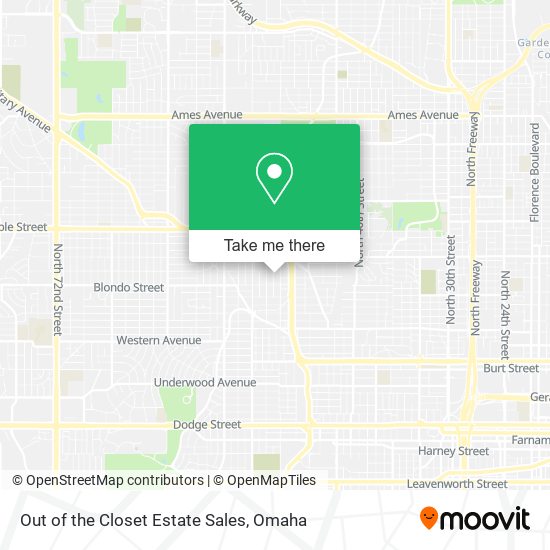 Out of the Closet Estate Sales map