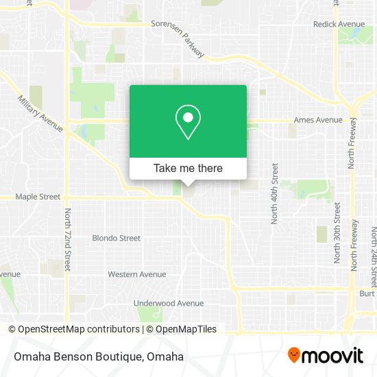 Omaha Benson Boutique map