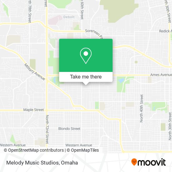 Melody Music Studios map